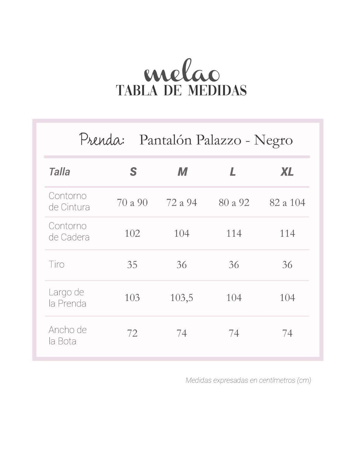 Pantalón Palazzo Negro