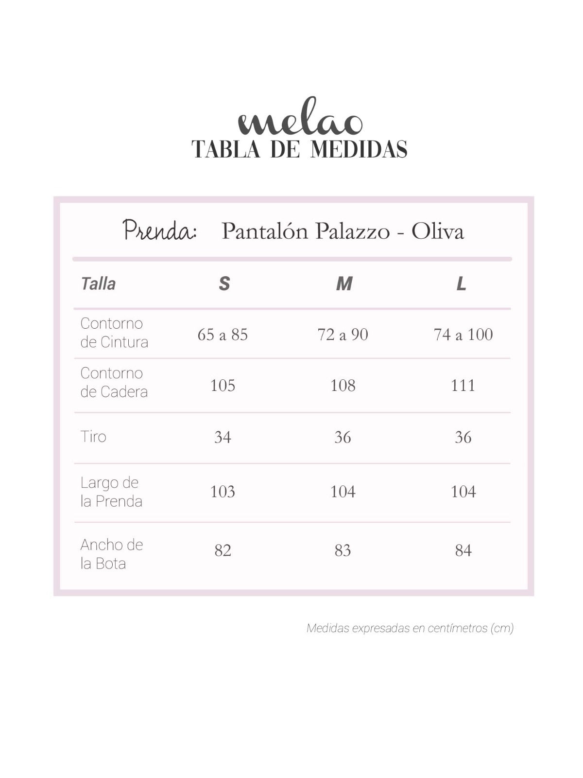 Pantalón Palazzo Oliva