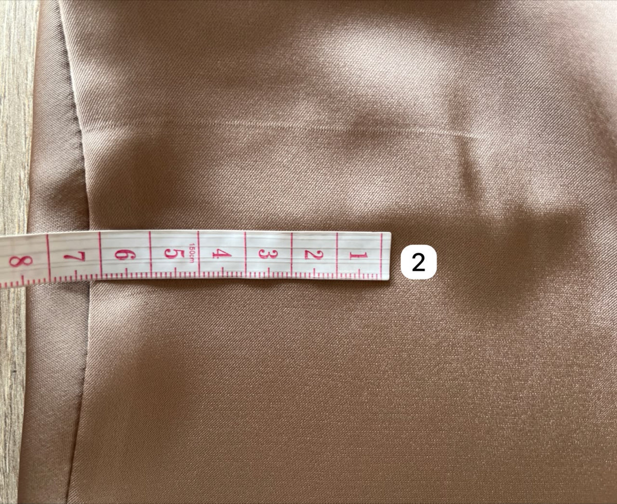 Perfecto Imperfecto Falda Lisa Chocolate Talla L #81
