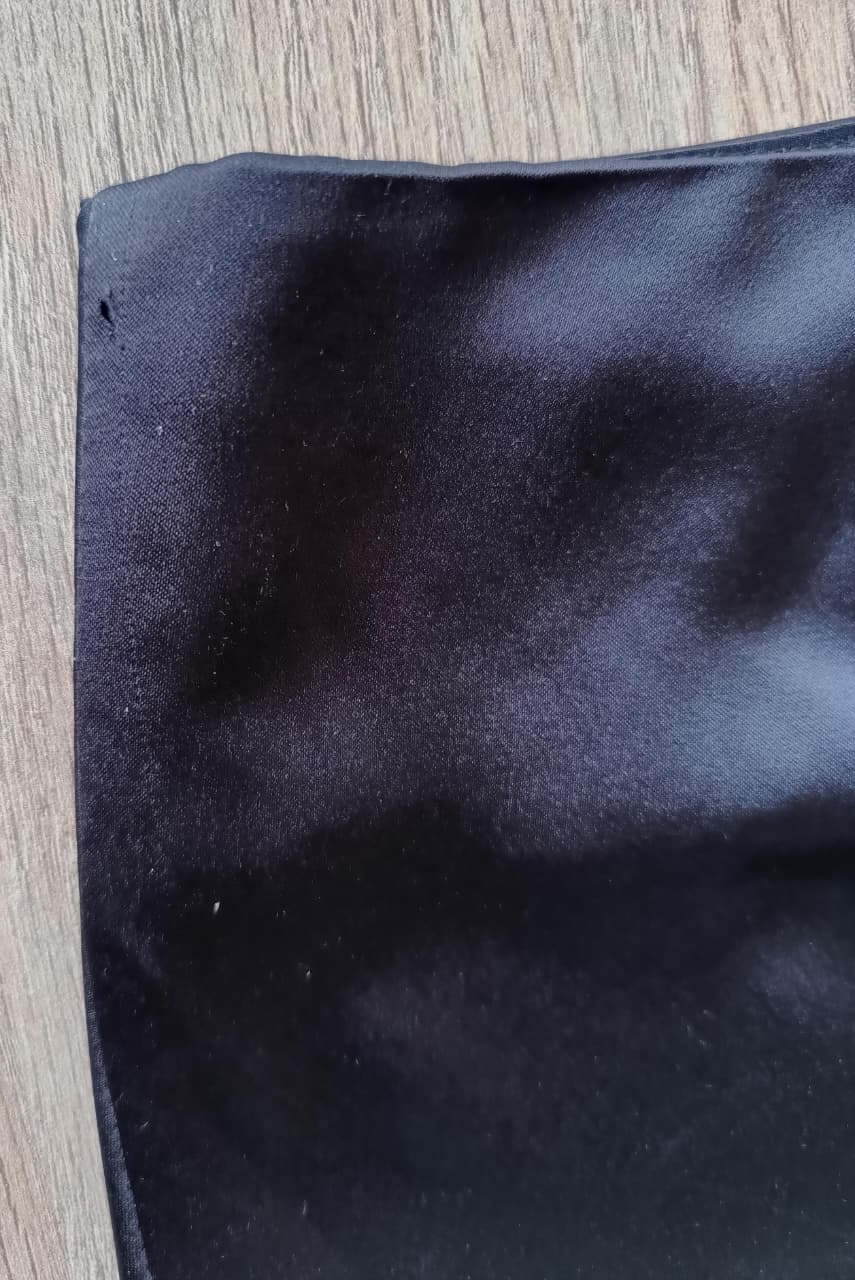 Perfecto Imperfecto Falda Lisa Satin Negra Talla S #417