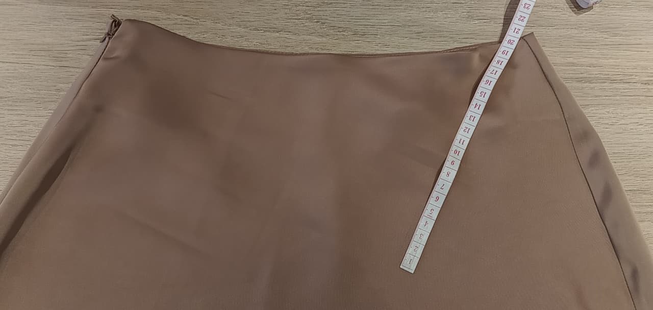 Perfecto Imperfecto Falda Lisa Chocolate Talla S #452