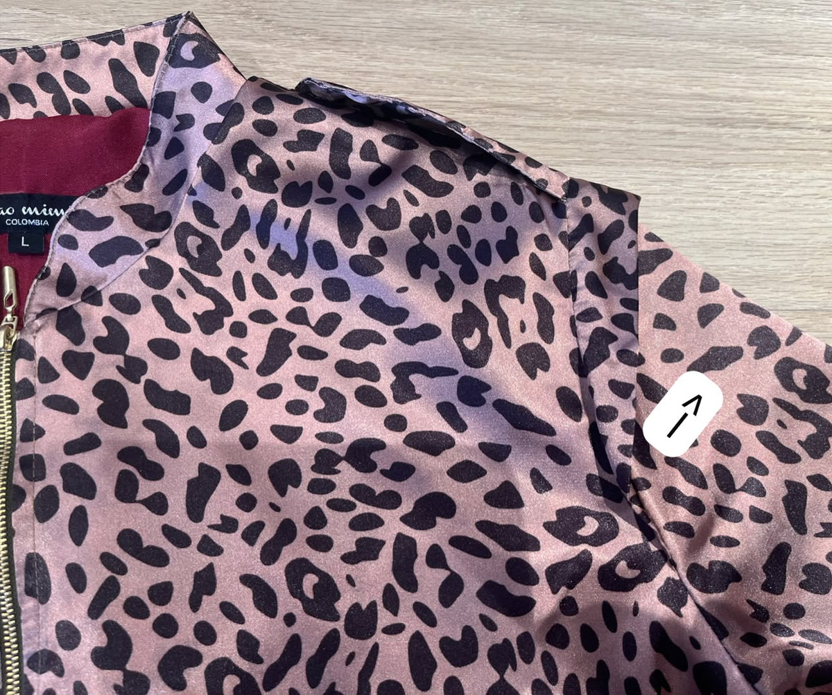 Perfecto Imperfecto Leopard Rock Jacket Talla L #88