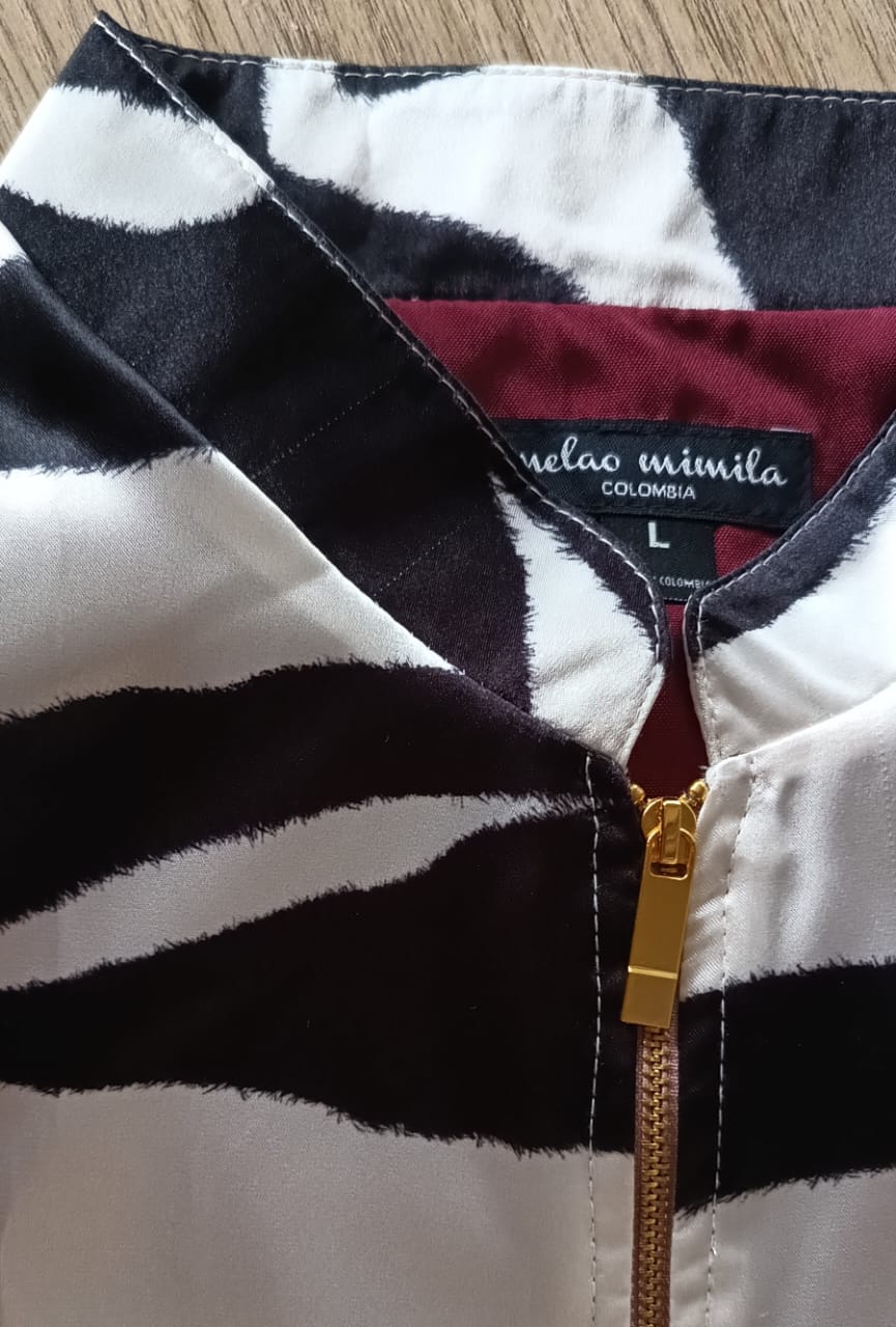 Perfecto Imperfecto Zebra Rock Jacket Talla L #433