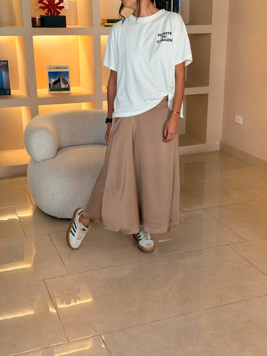 Falda Lisa Chocolate