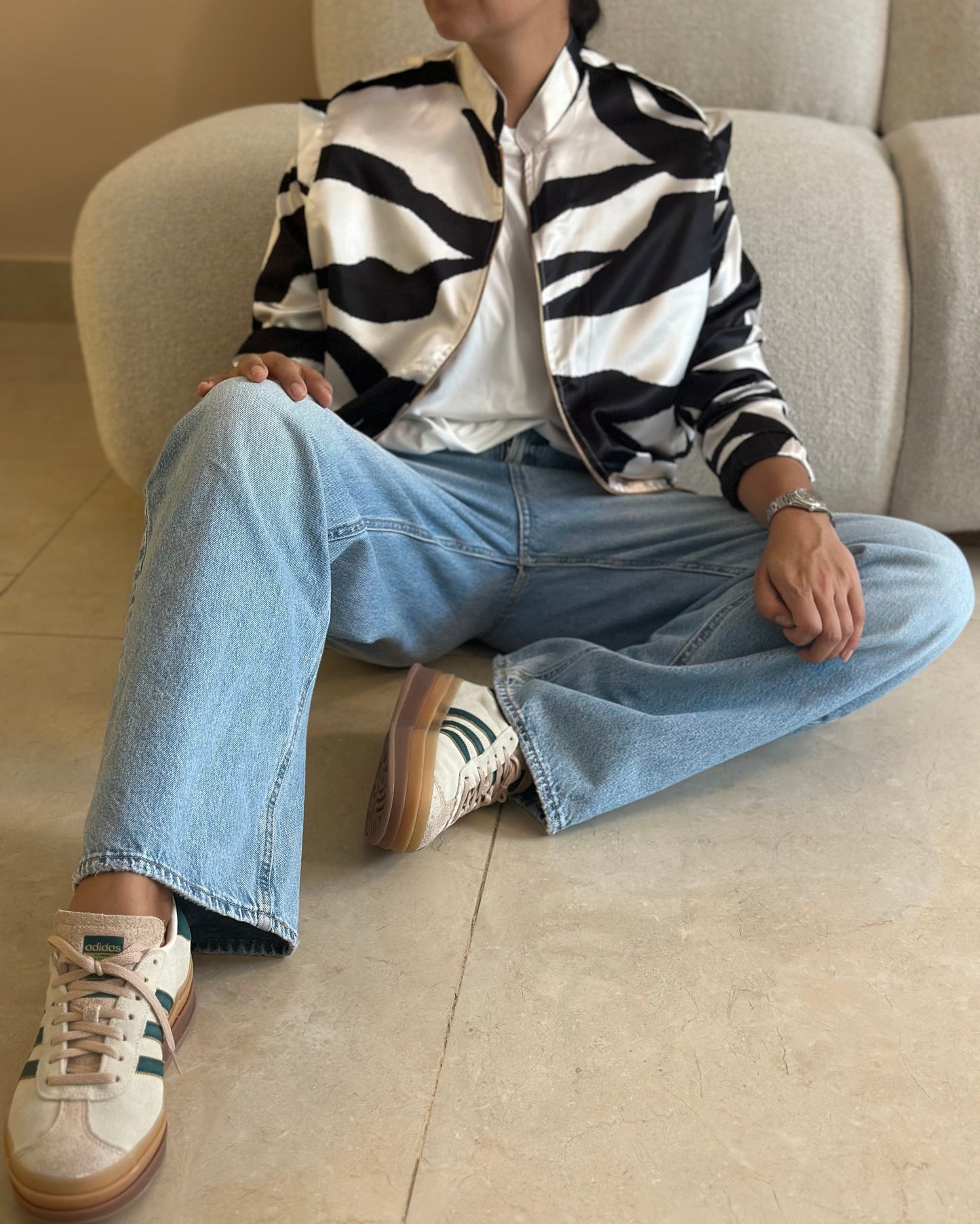 Perfecto Imperfecto Zebra Rock Jacket Talla S #432