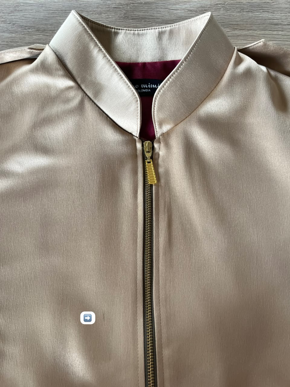 Perfecto Imperfecto Rock Jacket Dorada Talla S #80