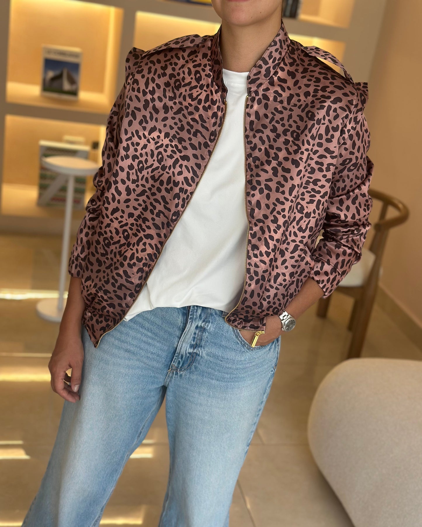 Leopard Rock Jacket (PRE -ORDEN Talla S y M, Despachos de esas tallas desde el 8 de diciembre, no disponible para envío Express y entrega inmediata)