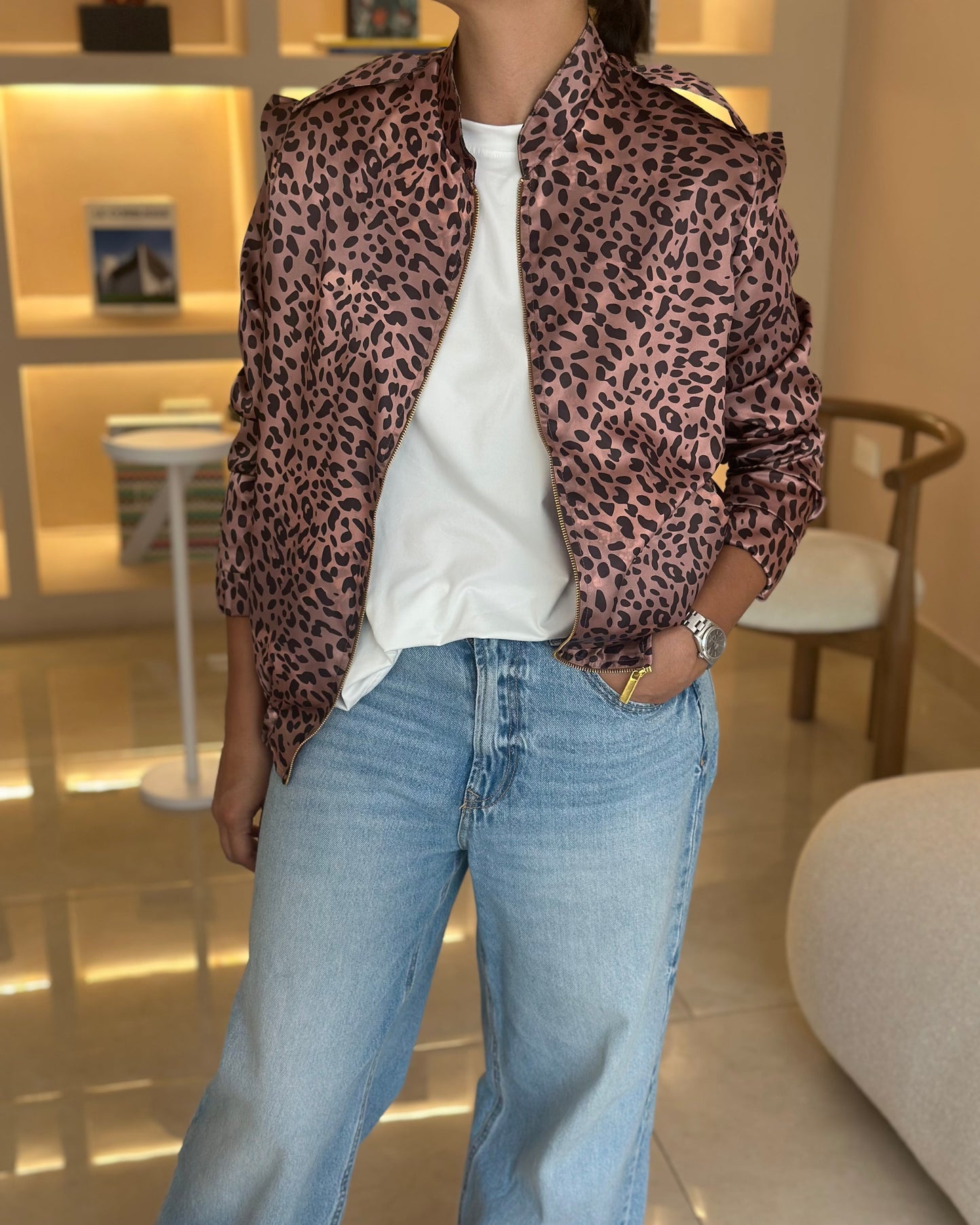 Leopard Rock Jacket (PRE -ORDEN Talla S y M, Despachos de esas tallas desde el 8 de diciembre, no disponible para envío Express y entrega inmediata)