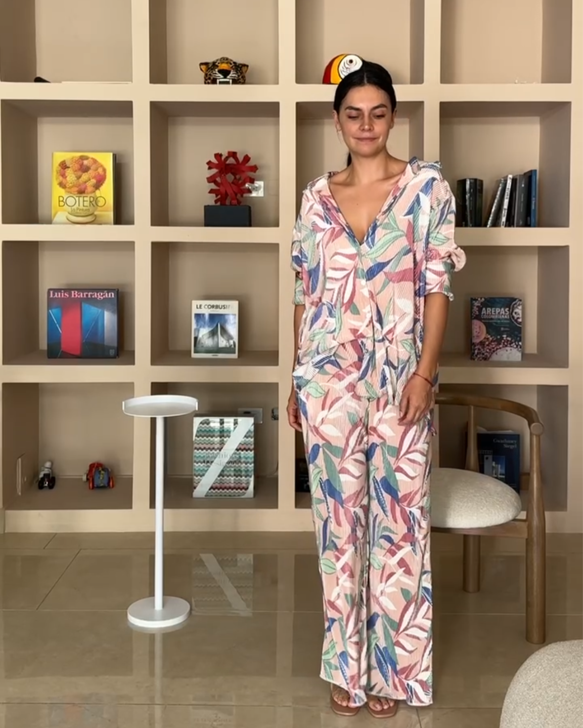 Set Plisado Estampado Pastel