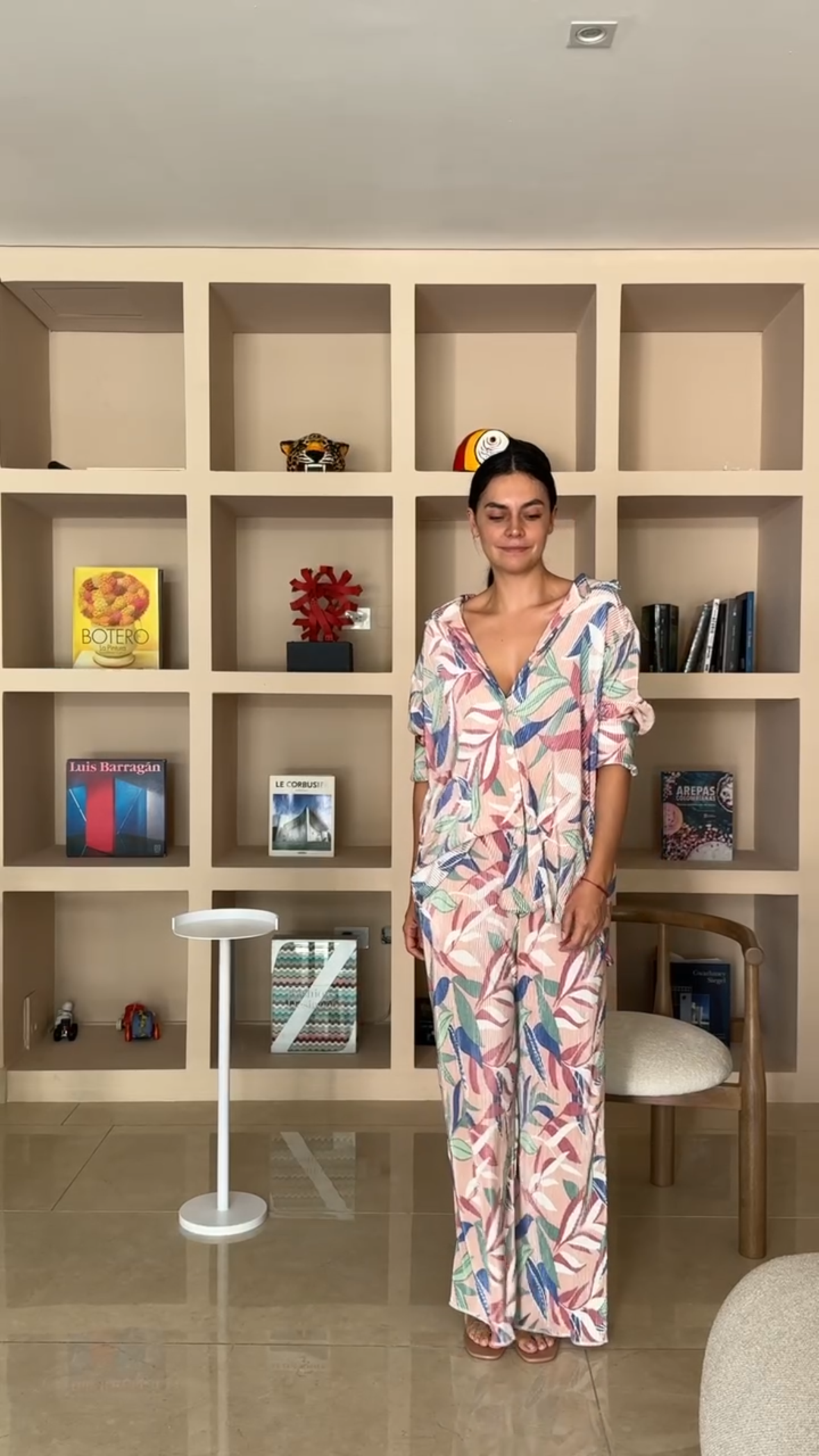 Set Plisado Estampado Pastel