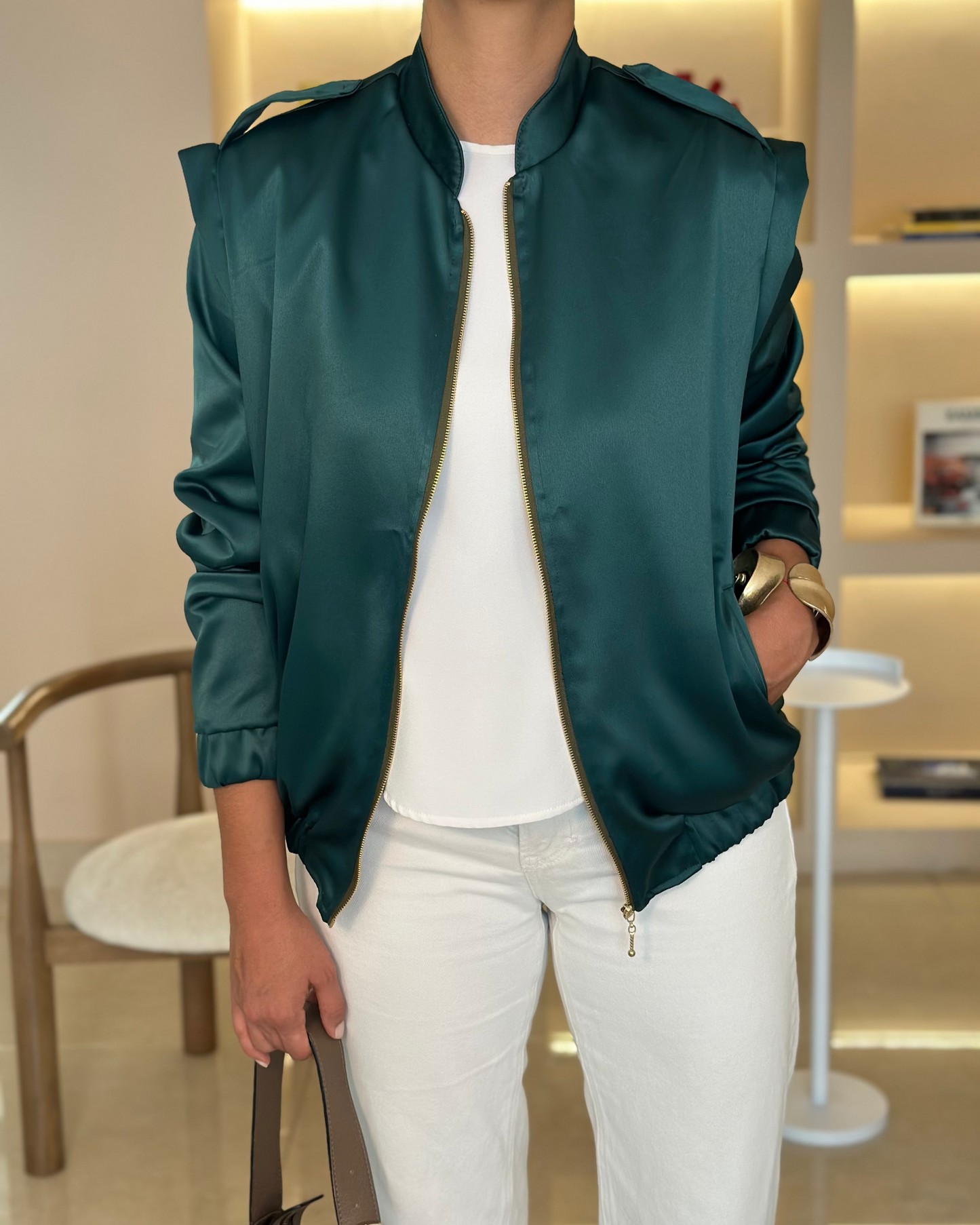 Rock Jacket Esmeralda (PRE-ORDEN, Entregas desde el 25 de noviembre,no disponible para envío express ni entrega inmediata)