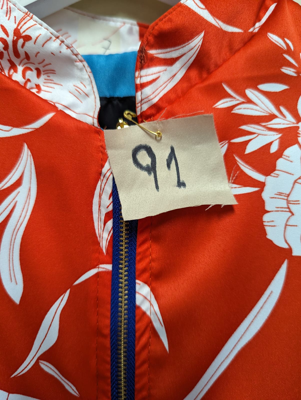 Perfecto Imperfecto Rock Jacket Flores Naranja Talla S #91