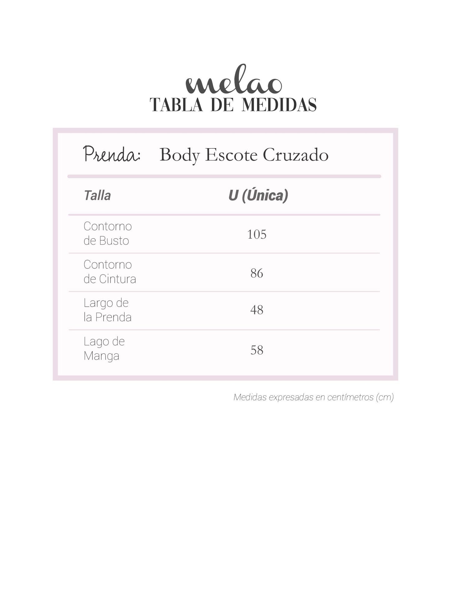 Body Escote Cruzado Lila